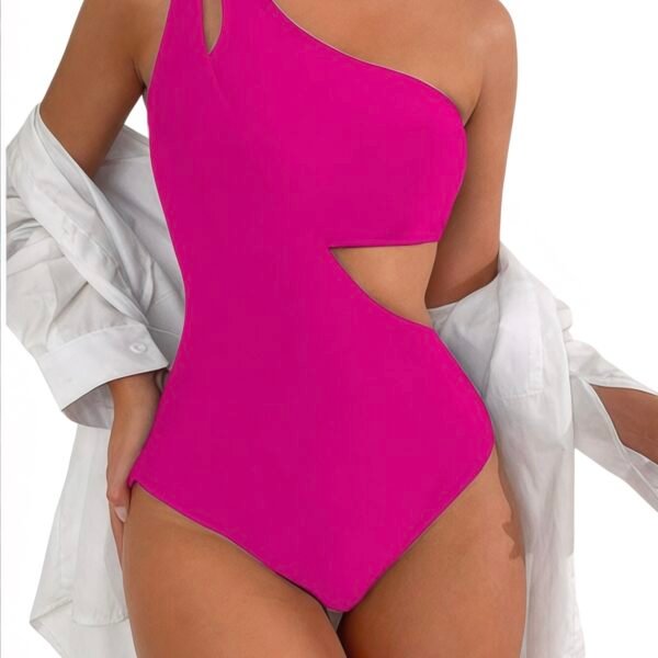 Ολόσωμο Μαγιό One Shoulder με Cut-Out