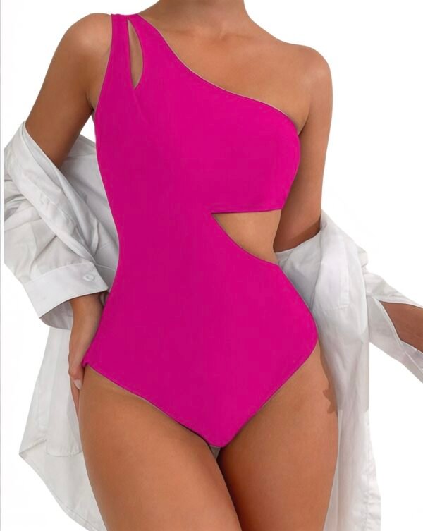 Ολόσωμο Μαγιό One Shoulder με Cut-Out