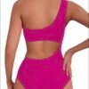 Ολόσωμο Μαγιό One Shoulder με Cut-Out