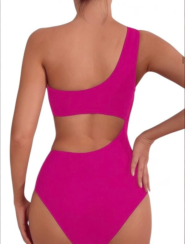 Ολόσωμο Μαγιό One Shoulder με Cut-Out