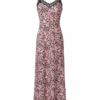 Γυναικείο Νυχτικό Maxi με Leopard Print & Δαντέλα