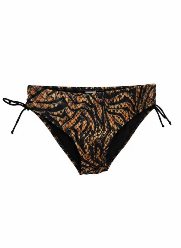 Σετ Μαγιό Animal Print με Ενίσχυση & Σούρα