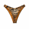 Μπικίνι Animal Print με Χρυσό Πέταλο & Ψηλόμεσο τύπου Brazil Σλιπ
