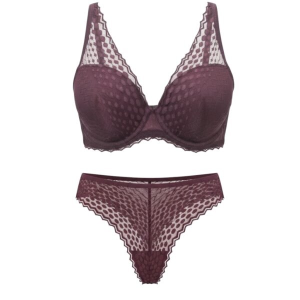 Σετ Bralette με Δαντέλα & Brazil Εσώρουχο