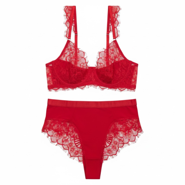 Σετ Bralette Δαντέλα με Μπανέλα & Ψηλόμεσο Brazil