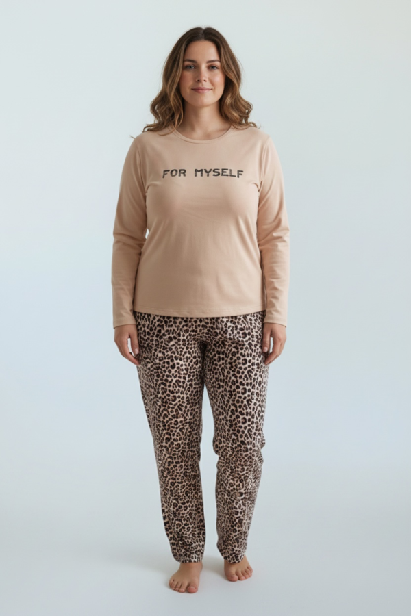 Photoroom_20260902_103342 Γυναικεία Plus Size Πιτζάμα Λεοπάρ