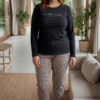 Photoroom_20260904_162947 Γυναικεία Plus Size Μαύρη Πιτζάμα Λεοπάρ