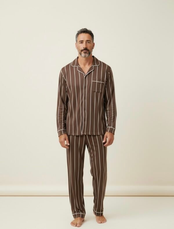 Πιτζάμα με Κουμπιά Stripes 402