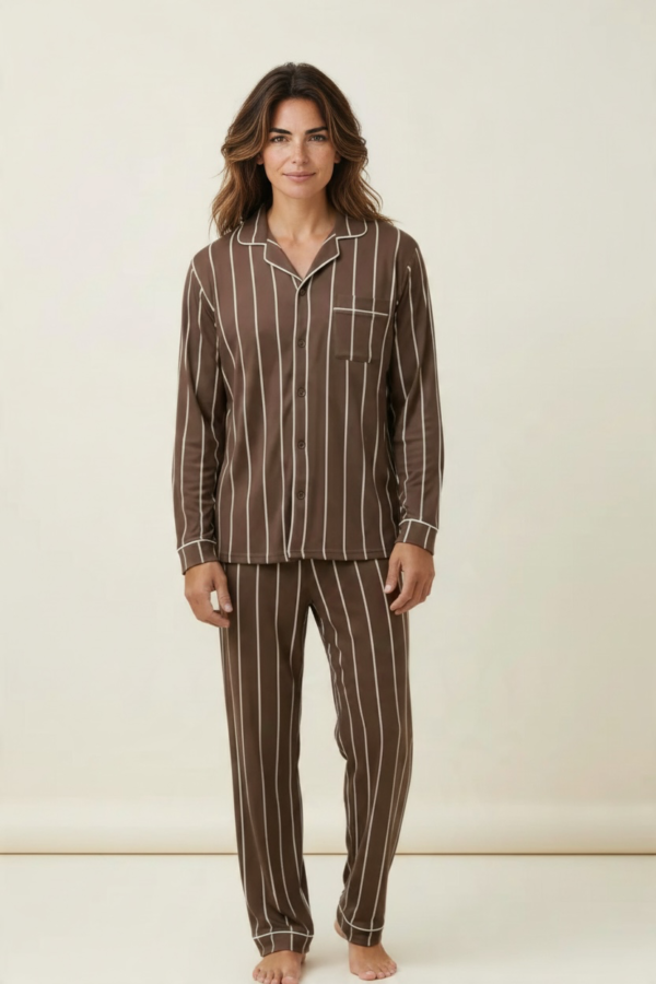 Πιτζάμα με Κουμπιά Stripes 402