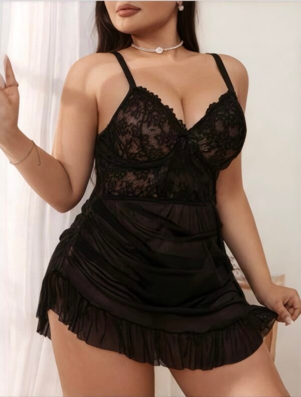 Photoroom_20261015_123324 Δαντελένιο Babydoll Lingerie με Διαφάνεια μαύρο 106